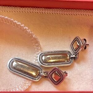 James Avery 14k gold silver post earrings